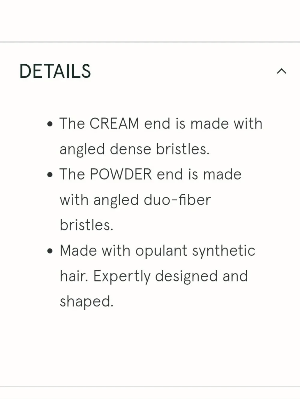 Ciele The Cream & Powder Dual Ended Blush Brush NEW MSRP $32